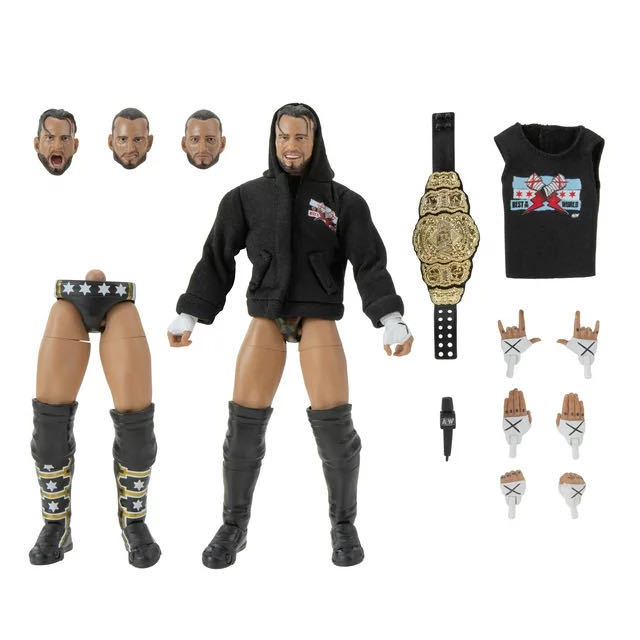 CM Punk - Jazwares LLC (AEW Unrivaled Supreme) action figure collectible [Barcode 191726491491] - Main Image 3