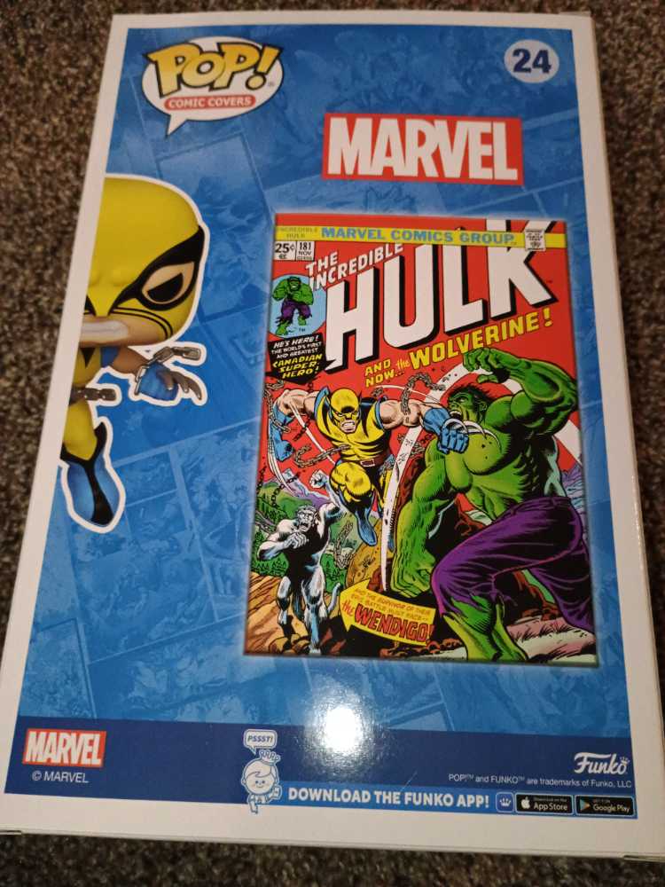 Marvel Wolverine Hulk Pop! - Funko (Comic Covers) (Marvel) action figure collectible [Barcode 889698713382] - Main Image 2