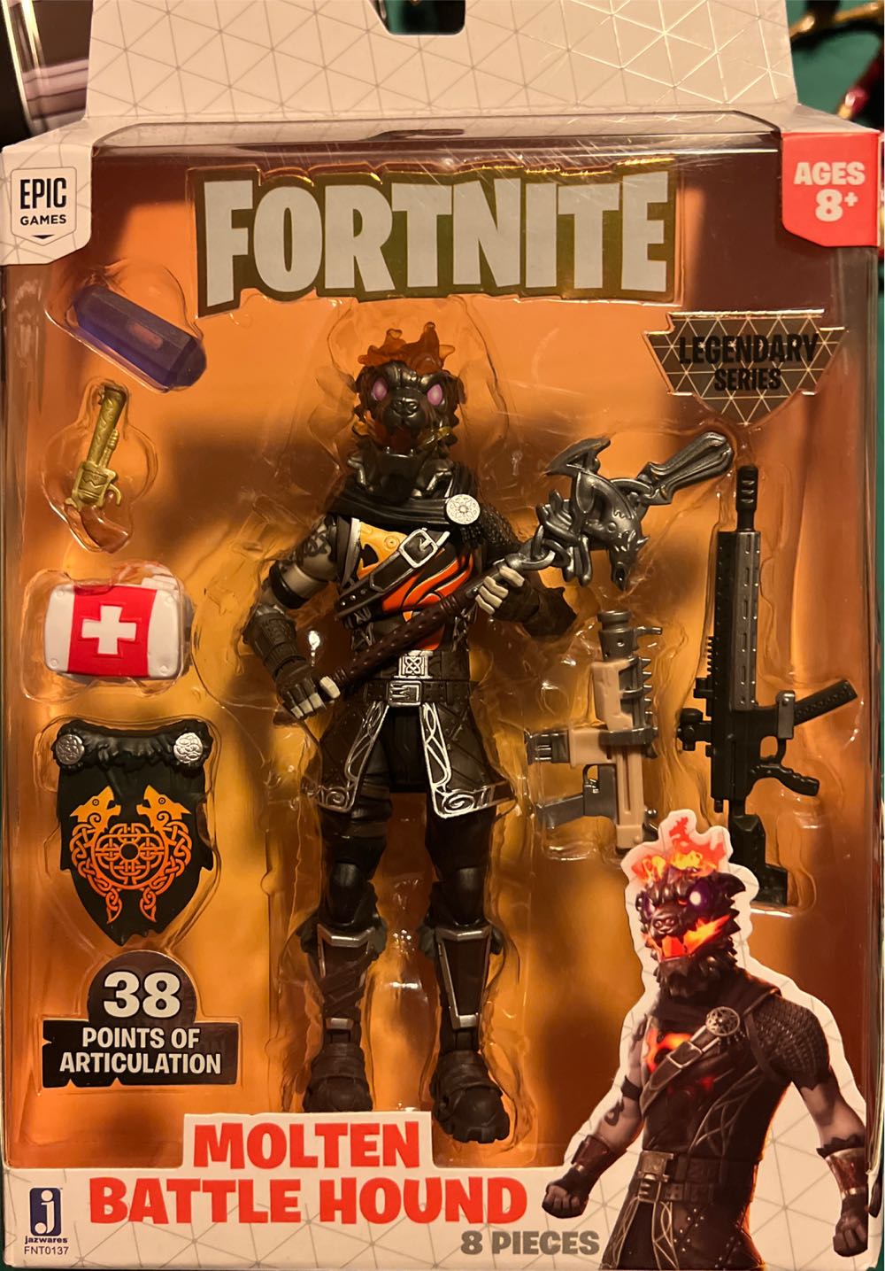 Fortnite Molten Battle Hound Fortnite 6” Legendary Series Figure - Jazzwares (Fortnite) action figure collectible [Barcode 191726009528] - Main Image 2
