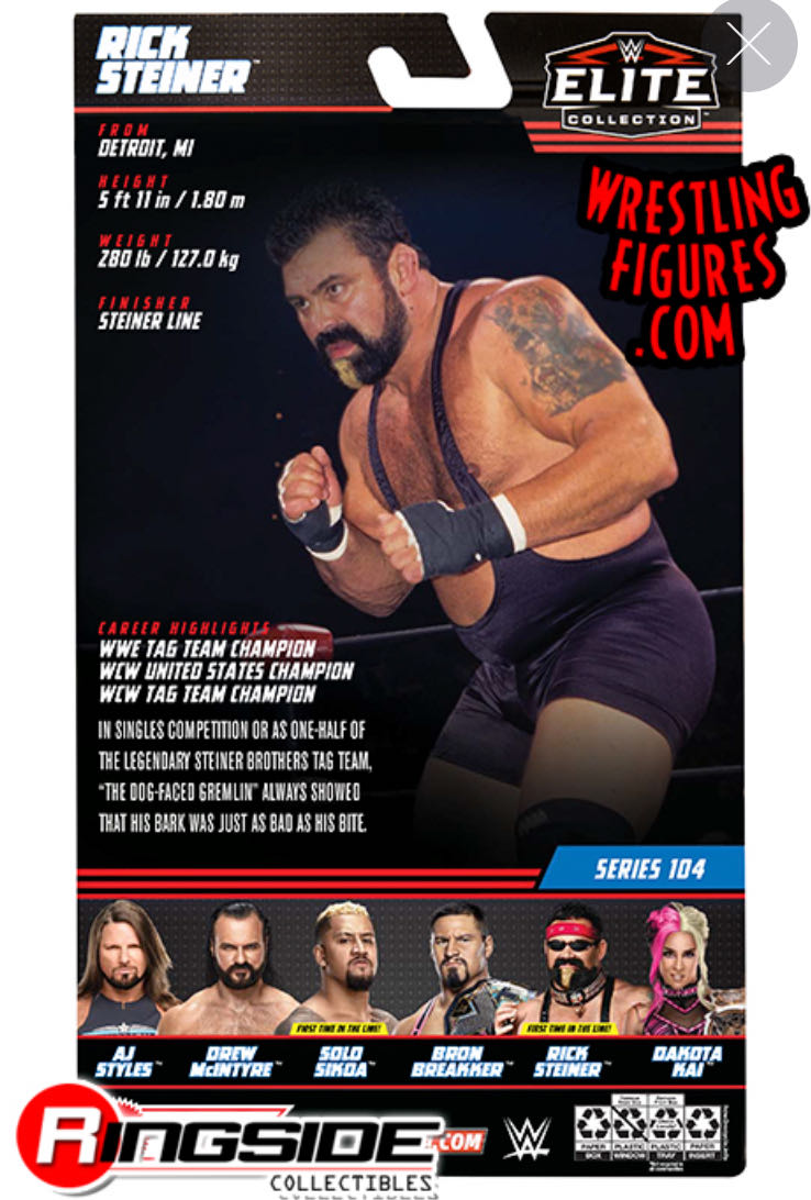 Elite Series #104 - Mattel (Rick Steiner) action figure collectible - Main Image 3