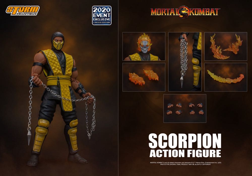 MK: 1:12 Scorpion - Storm Collectibles (Mortal Kombat) action figure collectible - Main Image 2