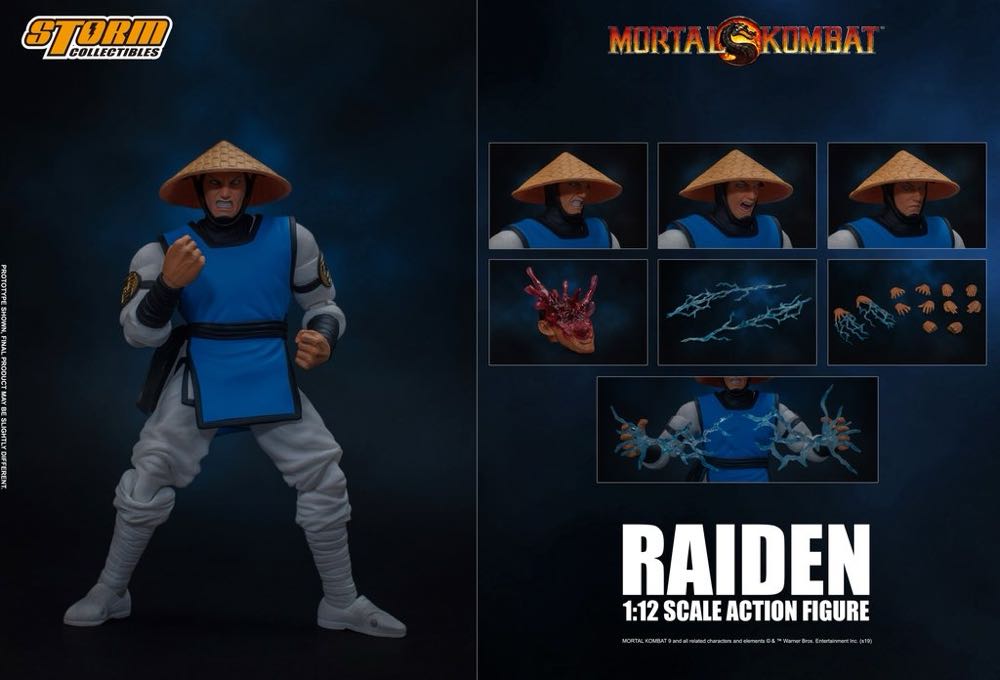 MK: 1:12 Raiden - Storm Collectibles (Mortal Kombat) action figure collectible - Main Image 2