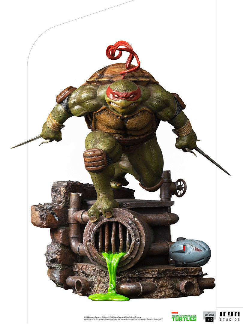 TMNT 1:10 scale Raphael - Iron Studios (Teenage Mutant Ninja Turtles) action figure collectible [Barcode 618231950447] - Main Image 2