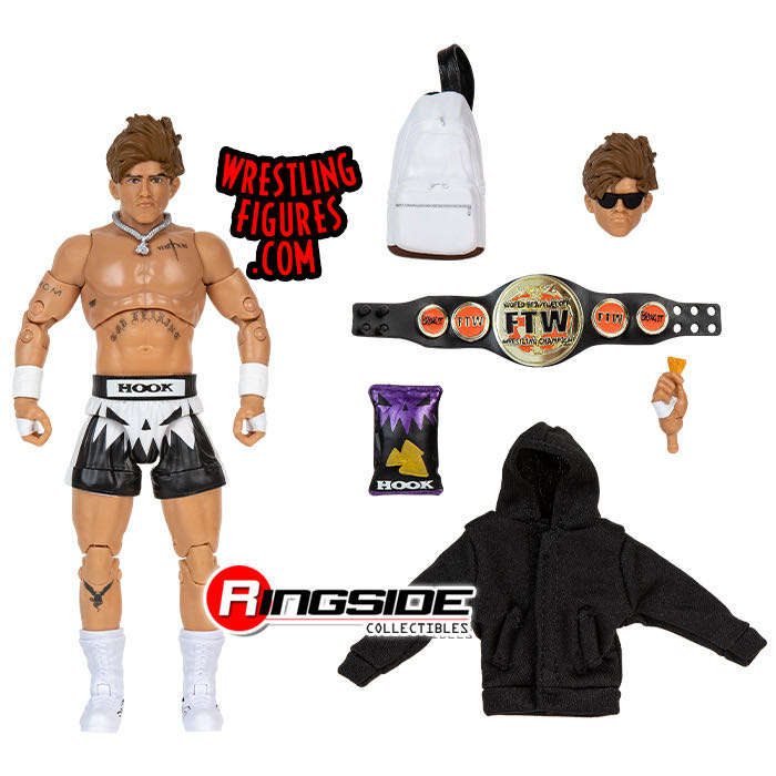 Hook Aew Ringside Exclusive - Jazwares (AEW Unrivaled Ringside Exclusive ”FTW Champion”) action figure collectible [Barcode 191726491200] - Main Image 3
