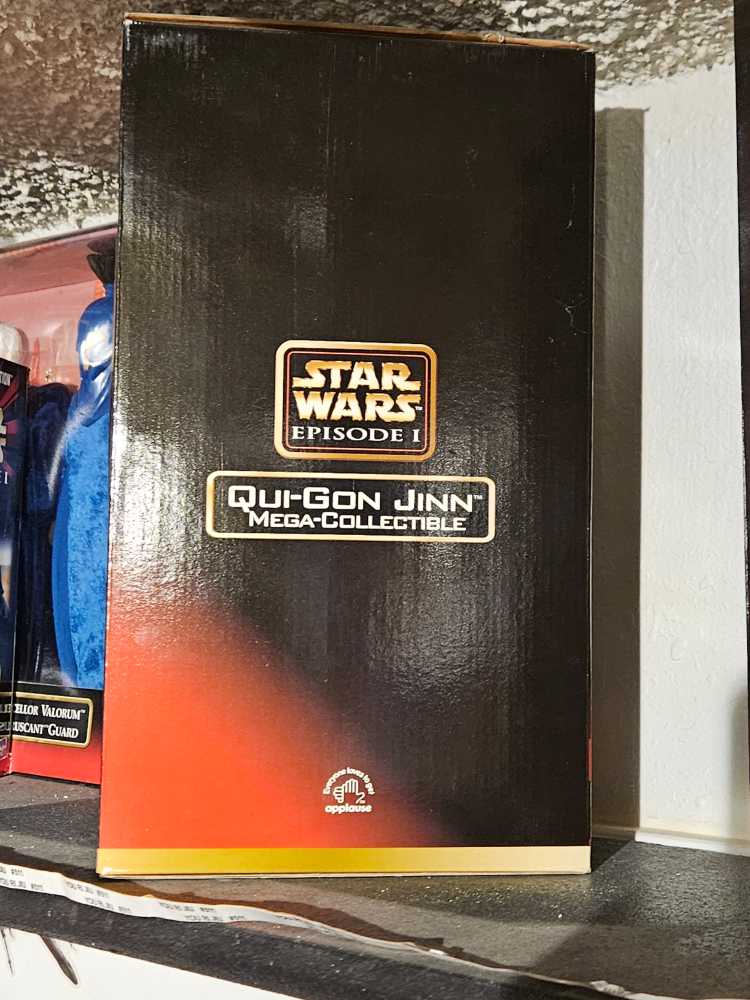 Star Wars: The Collectible Statue Applause Star Wars Episode 1 Jinn Episode Applause Mega Collectible Applause Gon Qui Phantom Menace Box In 12” Obi Wan Kenobi  (1999-2000 Episode I) action figure collectible [Barcode 083361430235] - Main Image 3