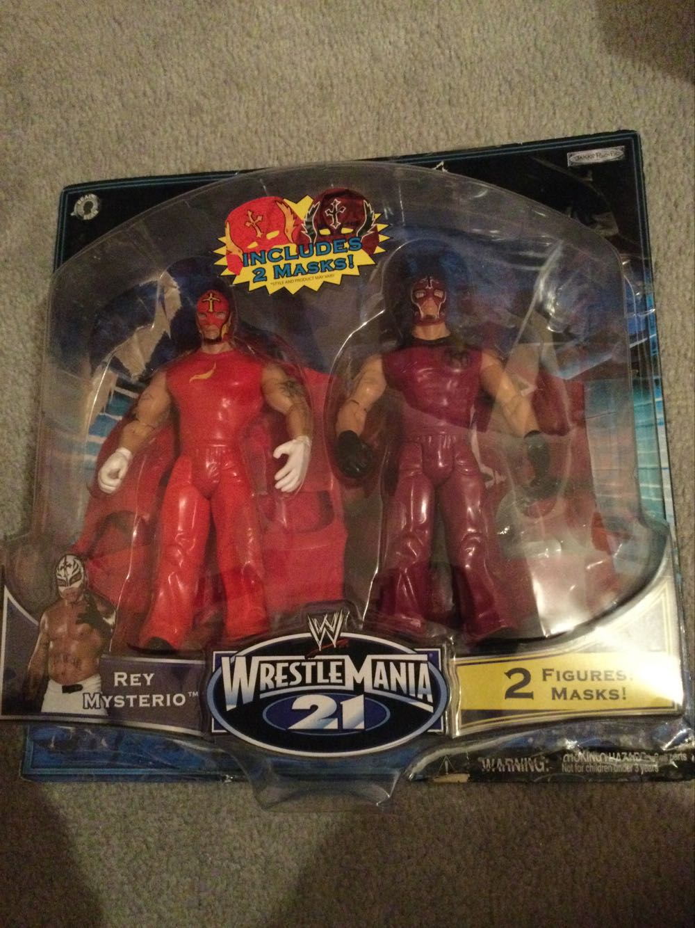 Wrestlemania 21 Rey mysterio Double Pack - Jakks Pacific action figure collectible [Barcode 039897918242] - Main Image 1