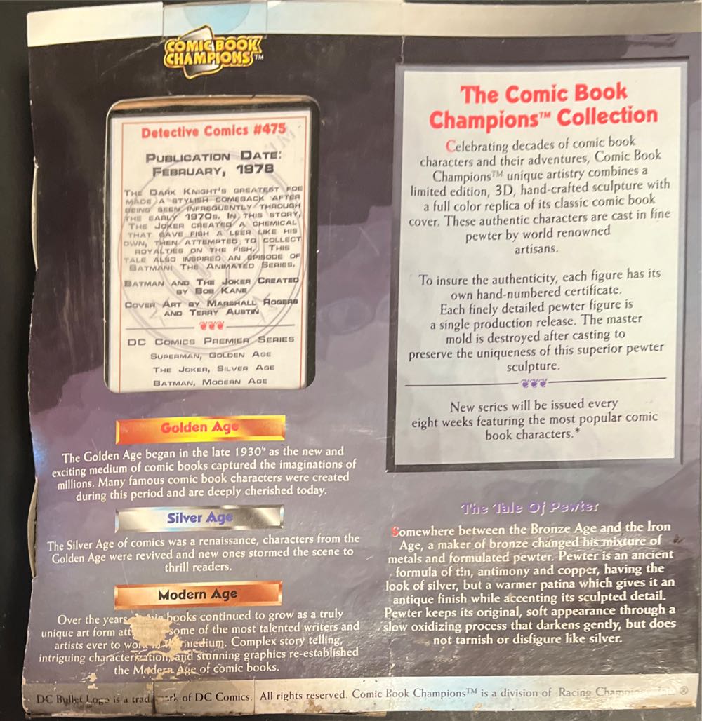 Joker (Silver Age) - Racing Champions (DC Comics) action figure collectible [Barcode 095949100003] - Main Image 2