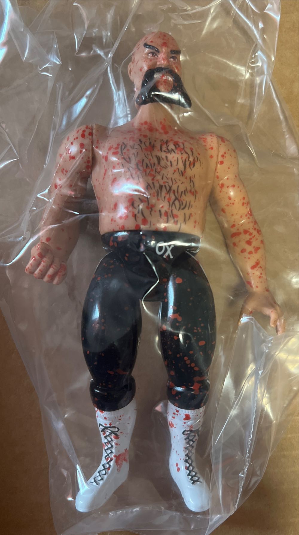 Legends Of Professional Wrestling Ox Baker Bloody - Figures Toy Co. action figure collectible [Barcode 002000000004] - Main Image 3