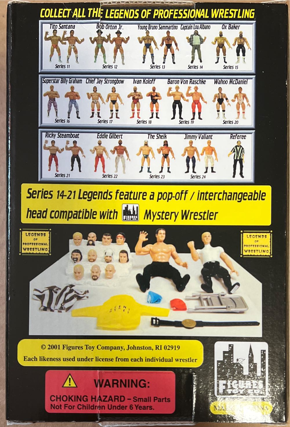 Legends Of Professional Wrestling Ricky Steamboat - Figures Toy Co. action figure collectible [Barcode 002000000004] - Main Image 2