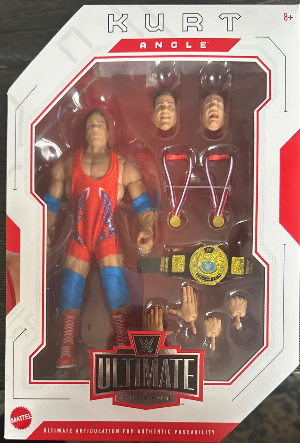 Kurt Angle - Mattel (WWE Ultimate Edition Series 19) action figure collectible [Barcode 194735202829] - Main Image 4