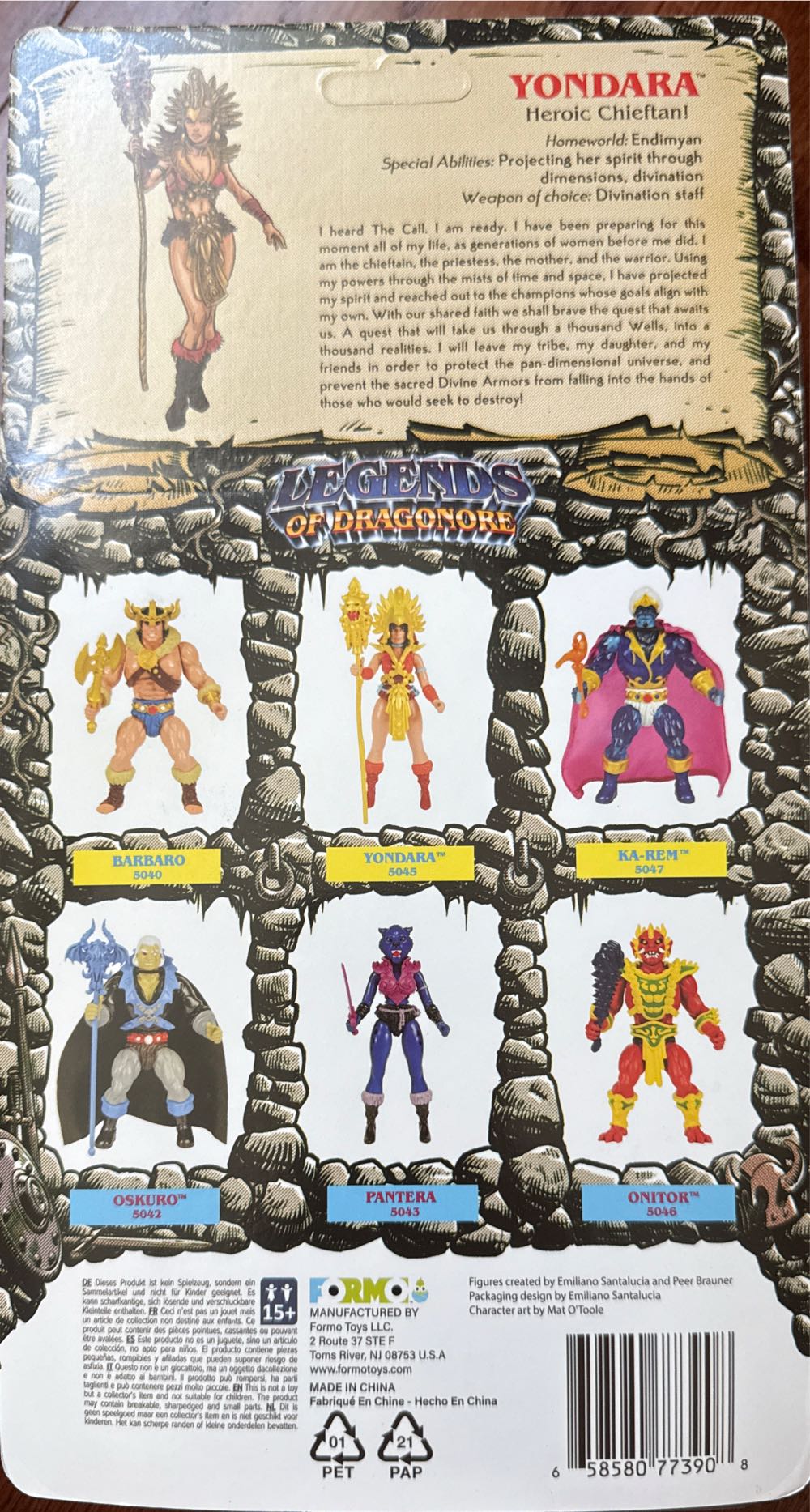 Yondara  (Legends Of Dragonore) action figure collectible [Barcode 658580773908] - Main Image 2