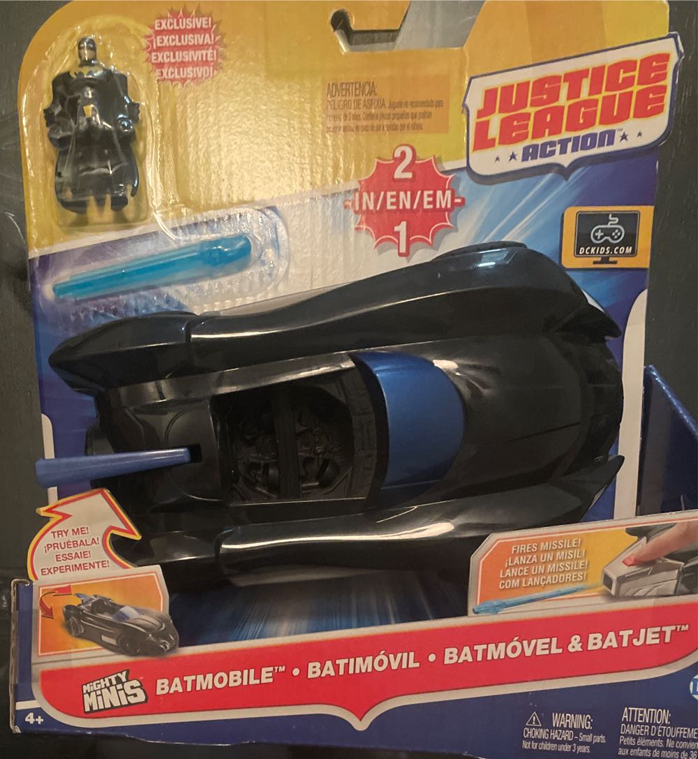 Mattel Dc Justice League Mighty Minis 2 In 1 Batmobile Batjet - Mattel (Justice League Action) action figure collectible [Barcode 887961385205] - Main Image 2