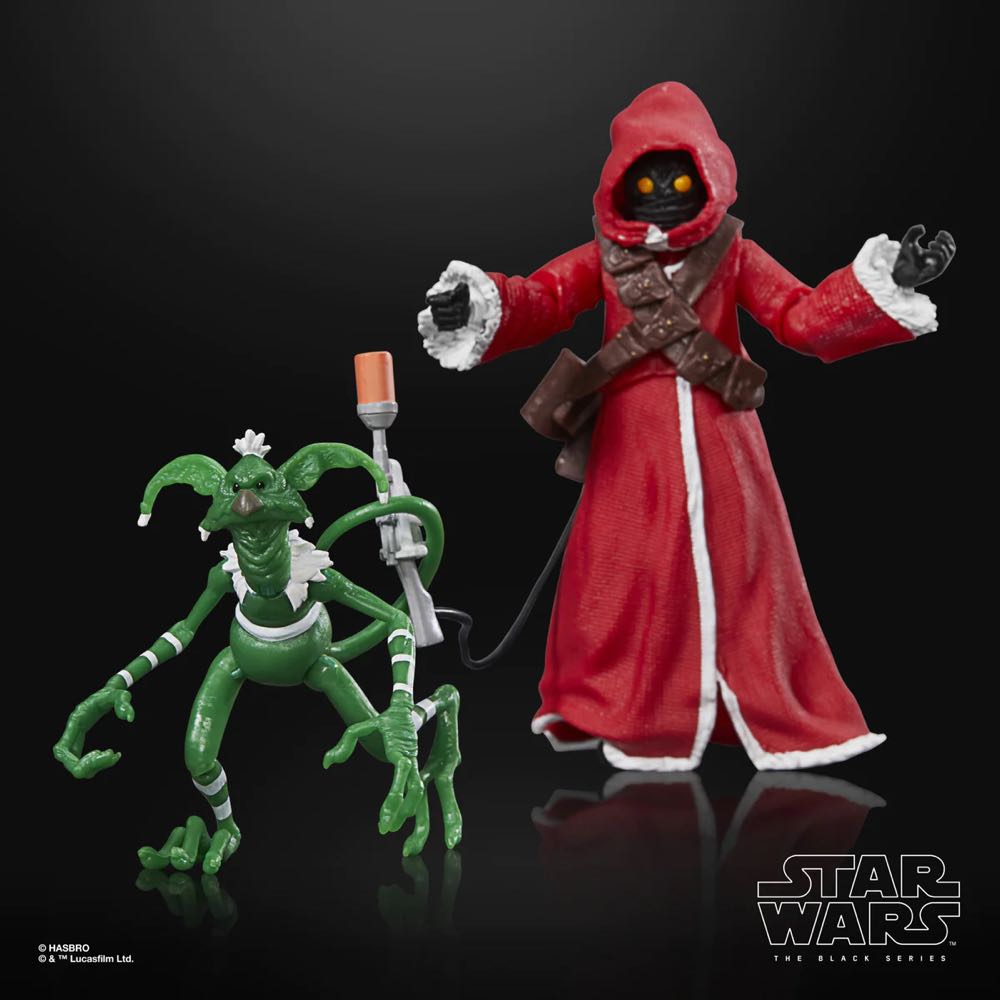 Star Wars (Holiday) - Jawa and Salacious B. Crumb - Hasbro Black Series (Star Wars: Holiday Editions) action figure collectible - Main Image 3