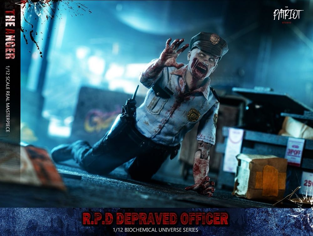 Patriot Studio - Biochemical Universe Series - R.P.D Depraved Officer (The Anger) 1/12 Action Figure - Patriot Studio (Biochemical Universe Series (Resident Evil)) action figure collectible - Main Image 3