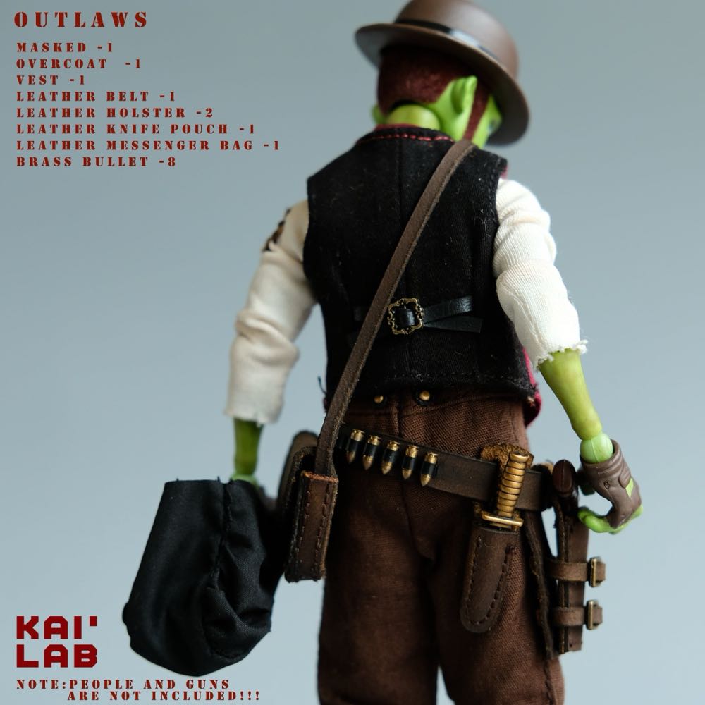 Kai Lab - Outlaws 6” Soft-Goods Clothing and Accessory Set (for Mezco Vaporini) - Kai Lab action figure collectible - Main Image 2