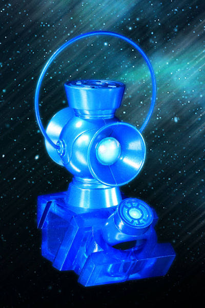 Blackest Night Blue Lantern 1:4 Scale Power Battery & Ring Prop Replica Set  action figure collectible - Main Image 2