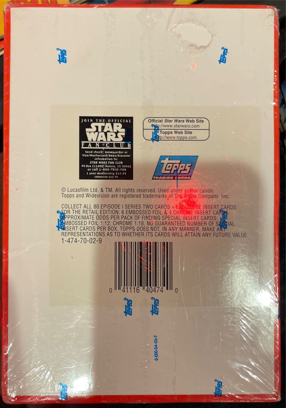 Topps Star Wars Series Box  action figure collectible [Barcode 041116404740] - Main Image 2