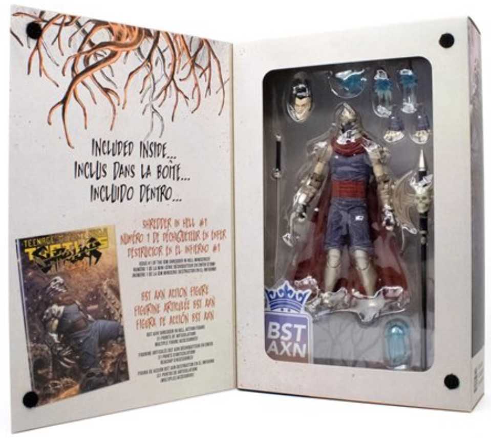 The Loyal Subjects  BST AXN Teenage Mutant Ninja Turtles - Shredder in Hell With Comic - The Loyal Subjects/ BST AXN (Teenage Mutant Ninja Turtles) action figure collectible [Barcode 810122580317] - Main Image 3