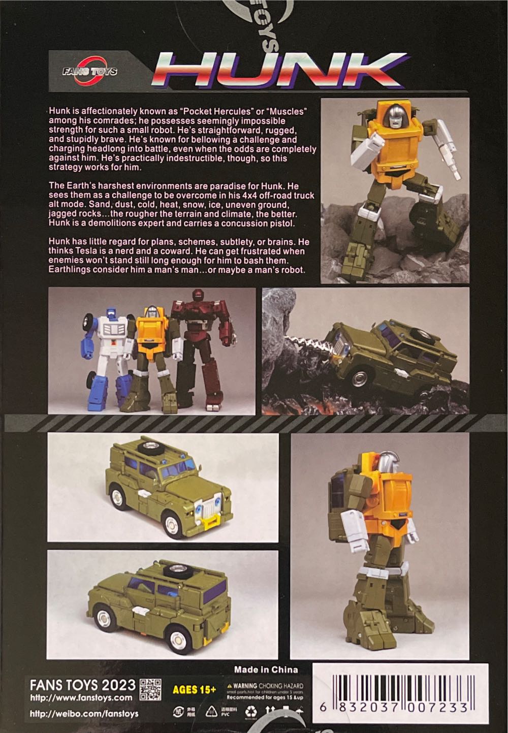 FT-42 Hunk - Fans Toys (Transformers 3rd Party) action figure collectible [Barcode 6832037007233] - Main Image 4