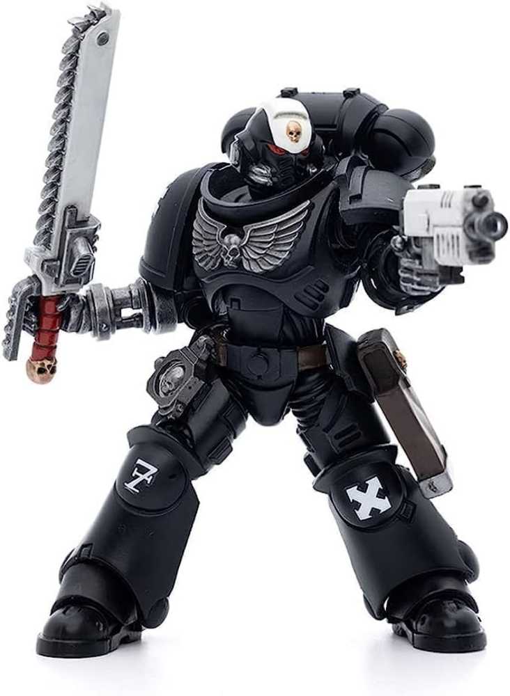 Joytoy Warhammer 40k : Iron Hands Assault Intercessors Sergeant Kalock  action figure collectible [Barcode 6973130375314] - Main Image 3