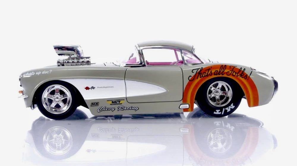 Jada 1:24 Looney Tunes Bugs Bunny & 1957 Chevrolet Corvette Die-cast - JADA TOYS, Inc. (Looney Tunes) action figure collectible [Barcode 801310323908] - Main Image 3
