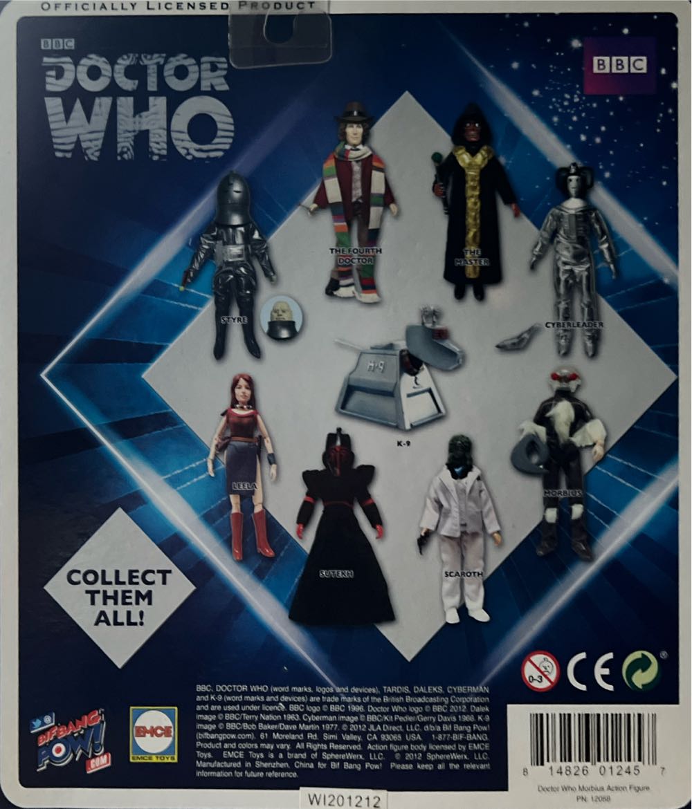 Doctor Who Morbius Bif Bang Pow - Bif Bang Pow!/EMCE (BBC Doctor Who) action figure collectible [Barcode 814826012457] - Main Image 2