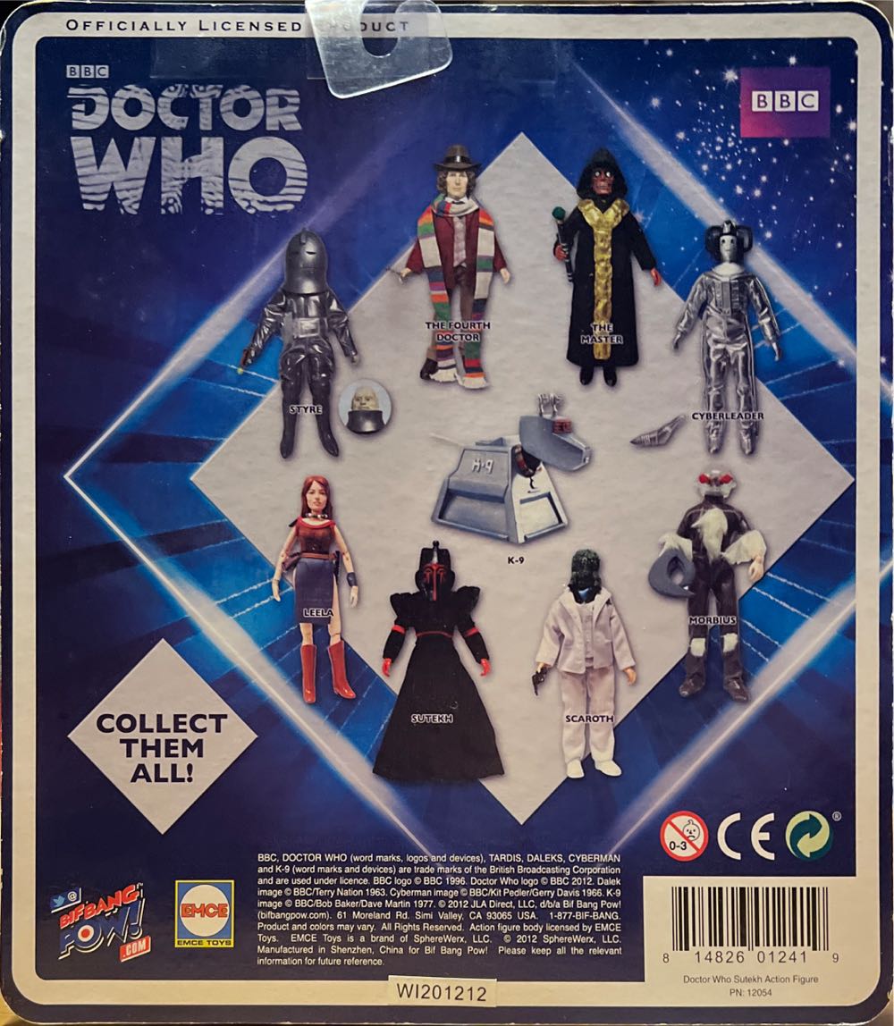 Doctor Who Sutekh Bif Bang Pow - Bif Bang Pow!/EMCE (BBC Doctor Who) action figure collectible [Barcode 814826012419] - Main Image 3