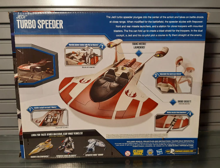 Jedi Turbo Speeder TCW (SOTDS) - Vehicles - Hasbro (Star Wars: The Clone Wars) action figure collectible - Main Image 2