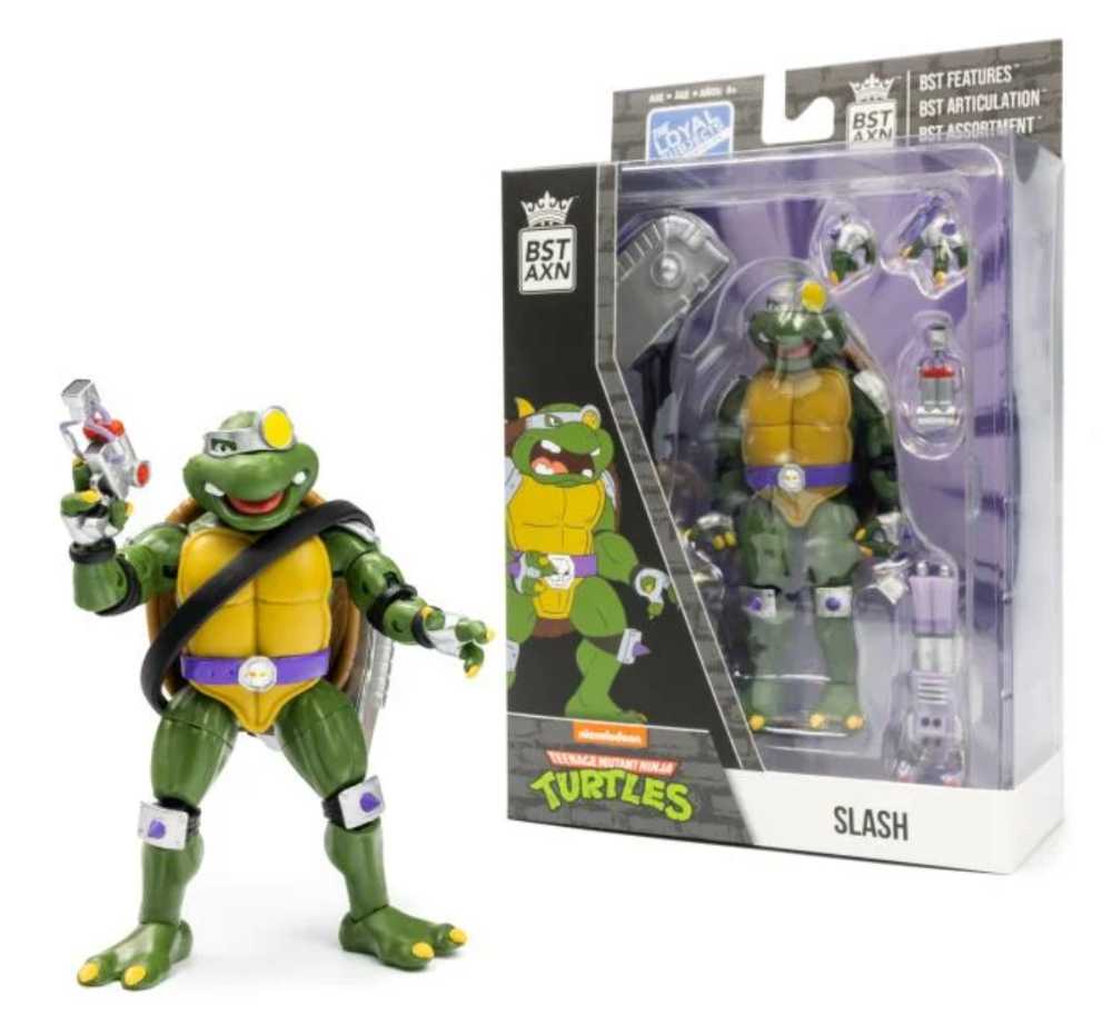 BST AXN-Slash (Animated) - The Loyal Subjects/ BST AXN (Teenage Mutant Ninja Turtles) action figure collectible [Barcode 850039772399] - Main Image 2