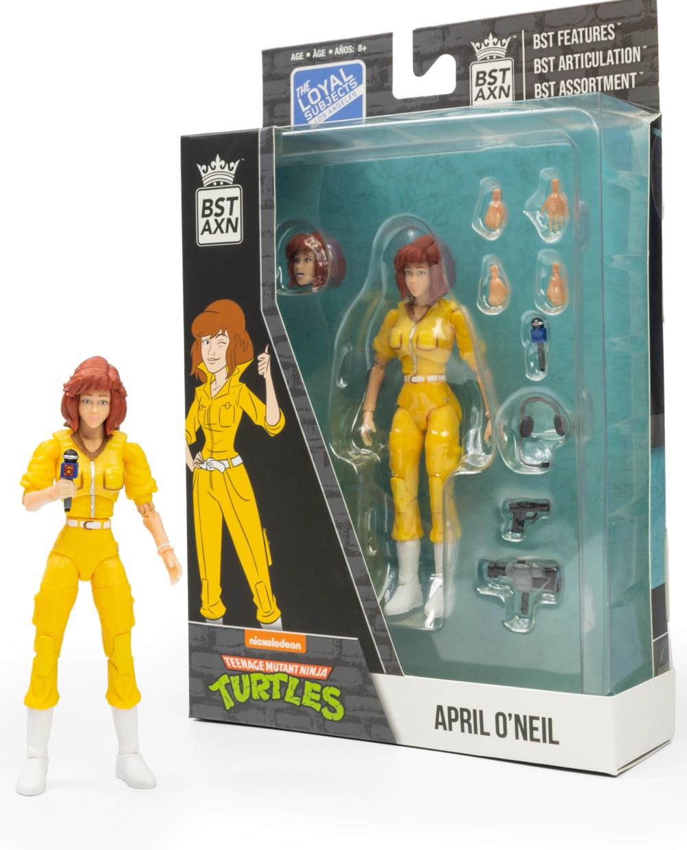 The Loyal Subjects - April O’Neil (Animated) - BST AXN / The Loyal Subjects (TMNT - Loyal Subjects 80’s) action figure collectible [Barcode 850039772429] - Main Image 3