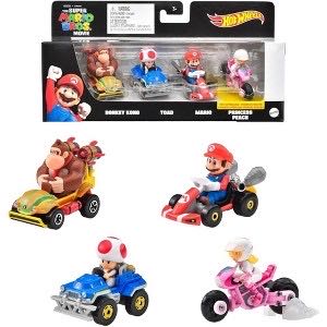 Hot Wheels: The Super Mario Bros. Movie: Toad - Mattel (Hot Wheels) (Hot Wheels Super Mario Bros Movie) action figure collectible [Barcode 194735101474] - Main Image 4
