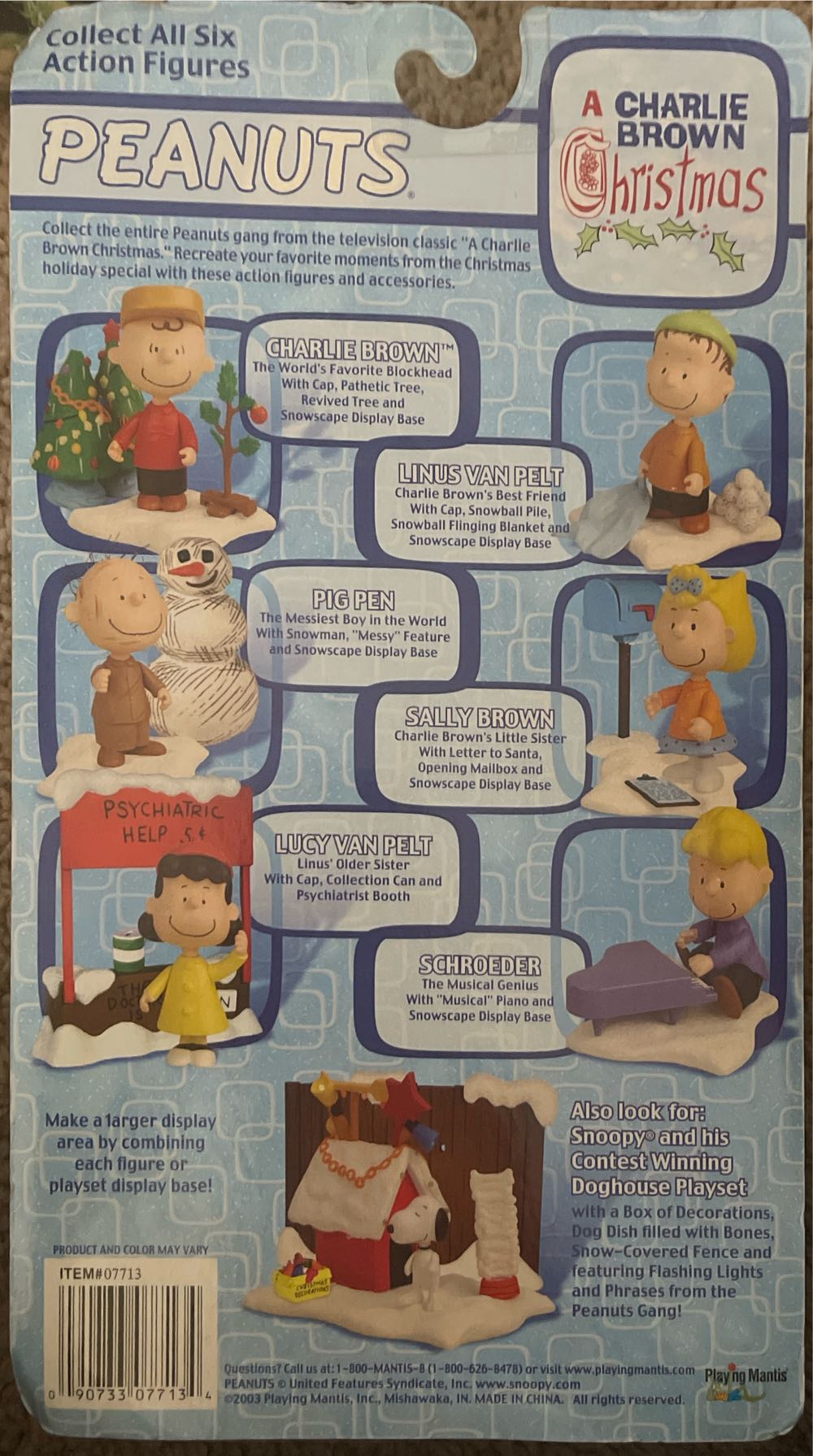 Memory Lane Peanuts Charlie Brown Christmas Memory Linus Van Pelt  action figure collectible [Barcode 090733077134] - Main Image 2