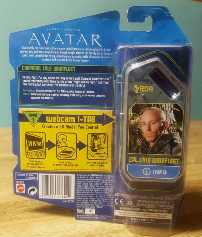 Avatar: Cpl. Lyle Wainfleet - Mattel (Avatar) action figure collectible - Main Image 4