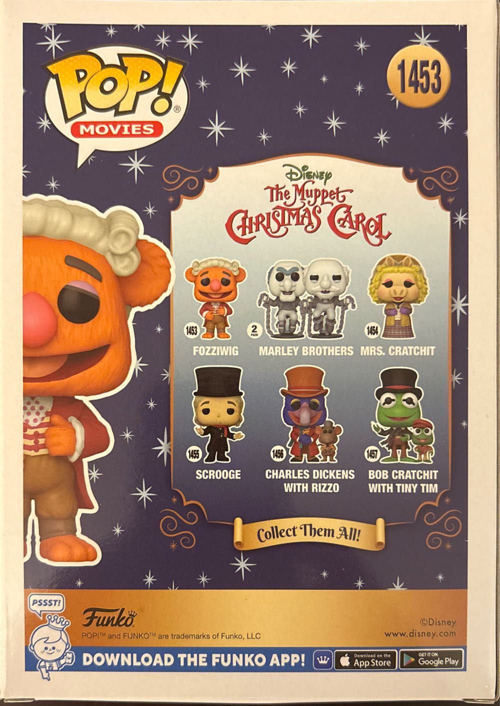 Muppet Christmas Carol Fozzie Bear As Fozziwig - Funko (Pop! Movies) action figure collectible [Barcode 889698724098] - Main Image 2