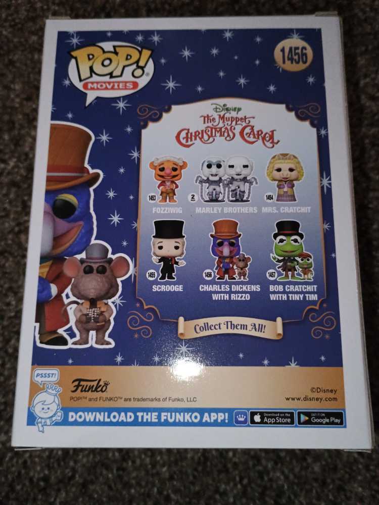 The Muppet Christmas Carol: Gonzo As Charles Dickens With Rizzo #1456 - Funko (The Muppets Christmas Carol) action figure collectible [Barcode 889698744102] - Main Image 2