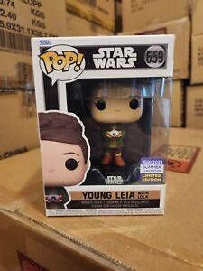 Wars Kenobi Leia W Lola Pop! Star Wars Young Leia With Lola #659 Sdcc Sdcc Exclusive 659 Funko Obi Wan Kenobi: Wars: Pop Summer • Protector Ships Con Vinyl: Vinyl Limited  action figure collectible [Barcode 889698717410] - Main Image 1