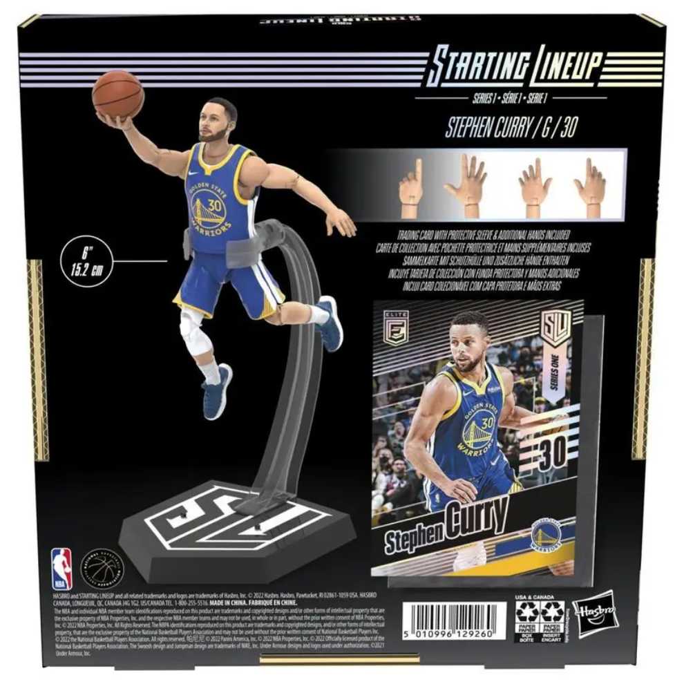Hasbro Starting Series 1 Lineup Stephan Curry  action figure collectible - Main Image 2