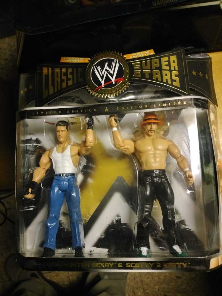 Wwe Wrestling Classic Superstars Limited Edition Action Figure 2-pack Grandmaster Sexy And Scotty 2 Hotty  action figure collectible [Barcode 039897941677] - Main Image 1