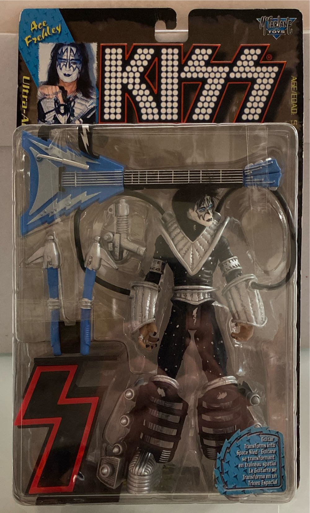 Kiss Ace Frehley Ultra Action Figure - Mcfarlene Toys (Kiss Ultra Action Figure) action figure collectible [Barcode 069545501021] - Main Image 2
