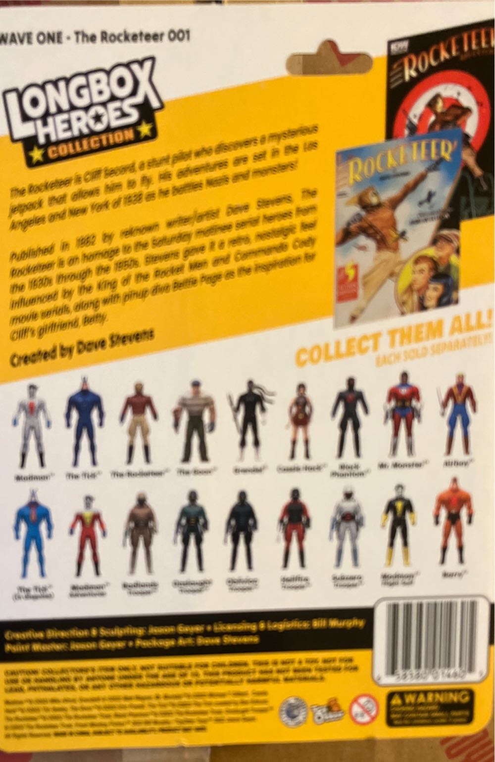 The Rocketeer Long box Heroes - Fresh Monkey Fiction/Remco (Longbox Heroes Collection) action figure collectible [Barcode 658580014605] - Main Image 2