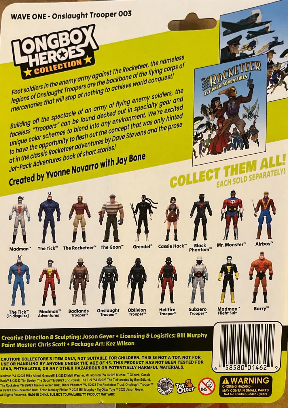 Onslaught Trooper Commander - Fresh Monkey Fiction/Remco (Longbox Heroes Collection) action figure collectible [Barcode 658580014629] - Main Image 2