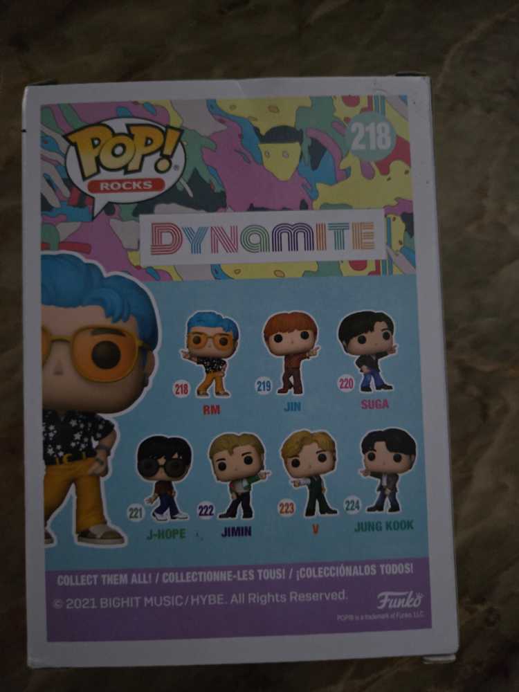Funko Pop! Rocks: Bts Dynamite Rm  action figure collectible [Barcode 889698481076] - Main Image 3