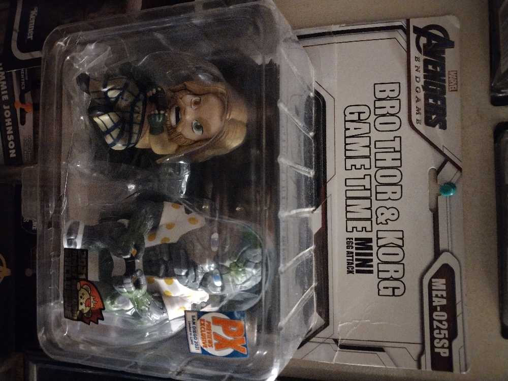 Beast Kingdom San Diego Comic-con Exclusive Avengers: Endgame: Bro Thor & Korg Mea-025 Mini Egg Attack Figure Multicolor  action figure collectible [Barcode 4711061149145] - Main Image 2