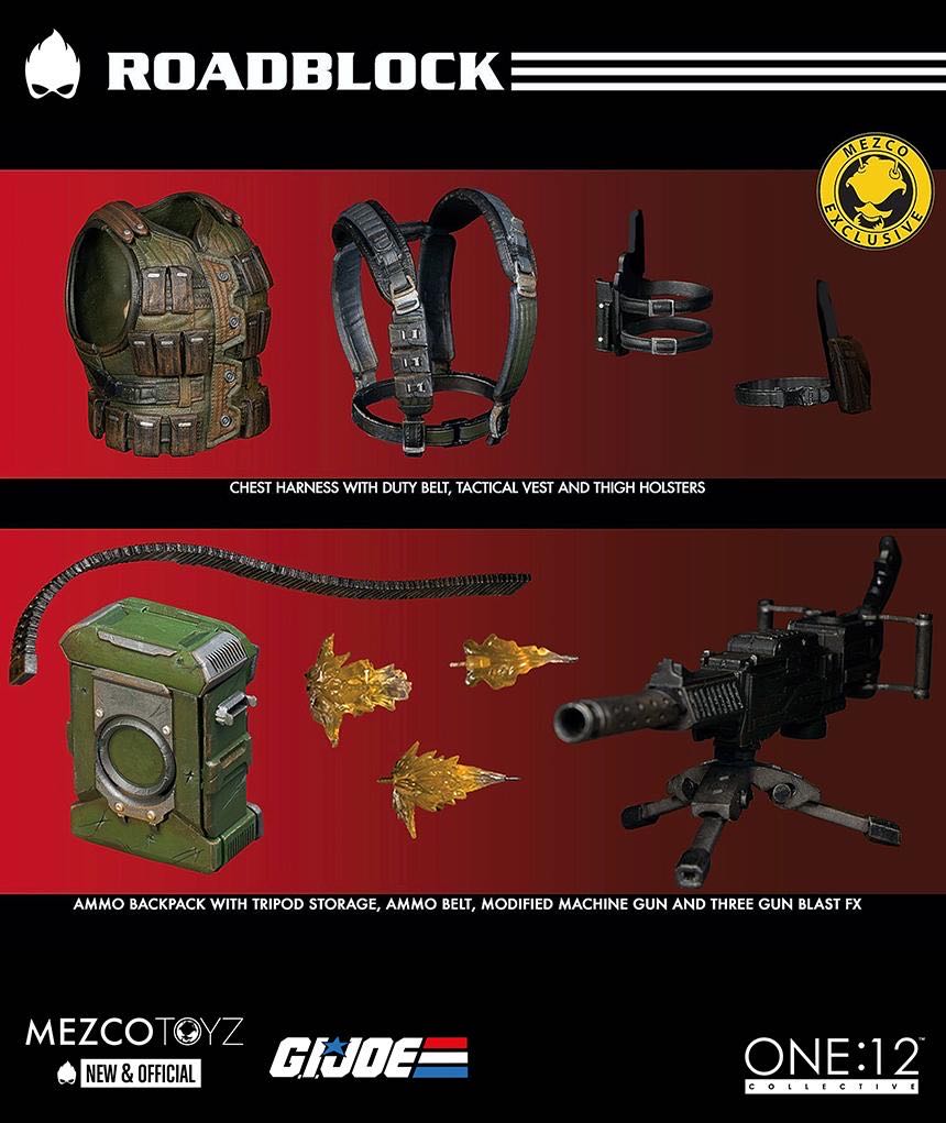 Mezco - One:12 Collective - GI Joe - Roadblock 6” Action Figure - Mezco Toys (One:12 Collective - GI Joe) action figure collectible - Main Image 2