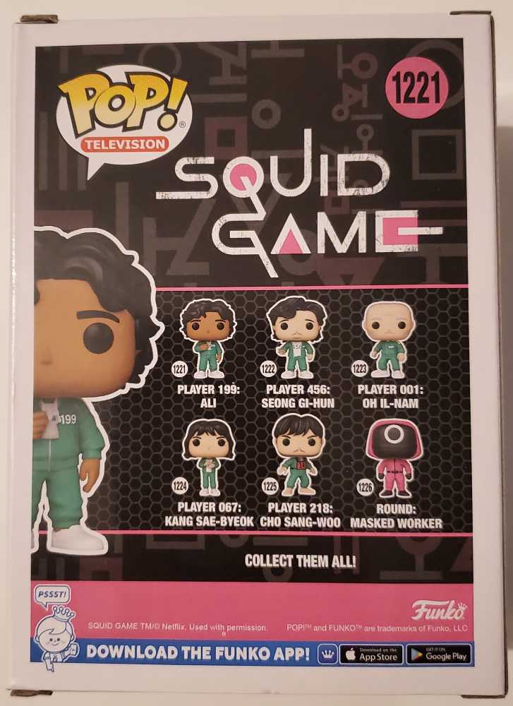1221 Player 199: Ali - Squid Game - Funko (Funko Pop! Television) action figure collectible [Barcode 889698647946] - Main Image 4