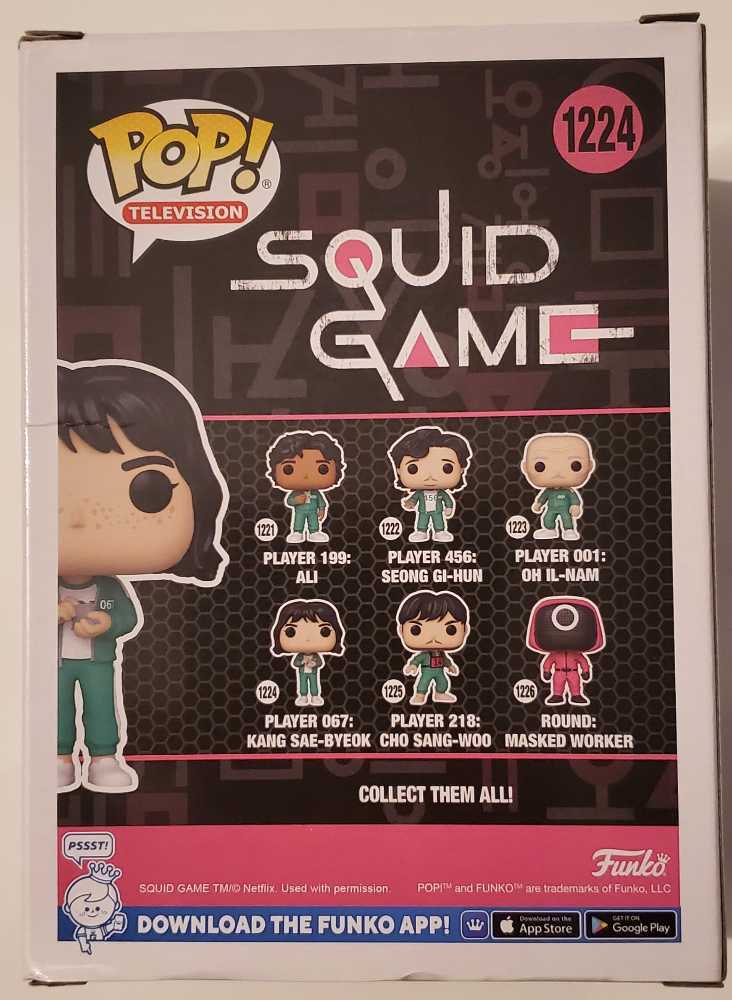 1224 Player 067: Kang Sae-byeok - Squid Game - Funko (Funko Pop! Television) action figure collectible [Barcode 889698647977] - Main Image 4