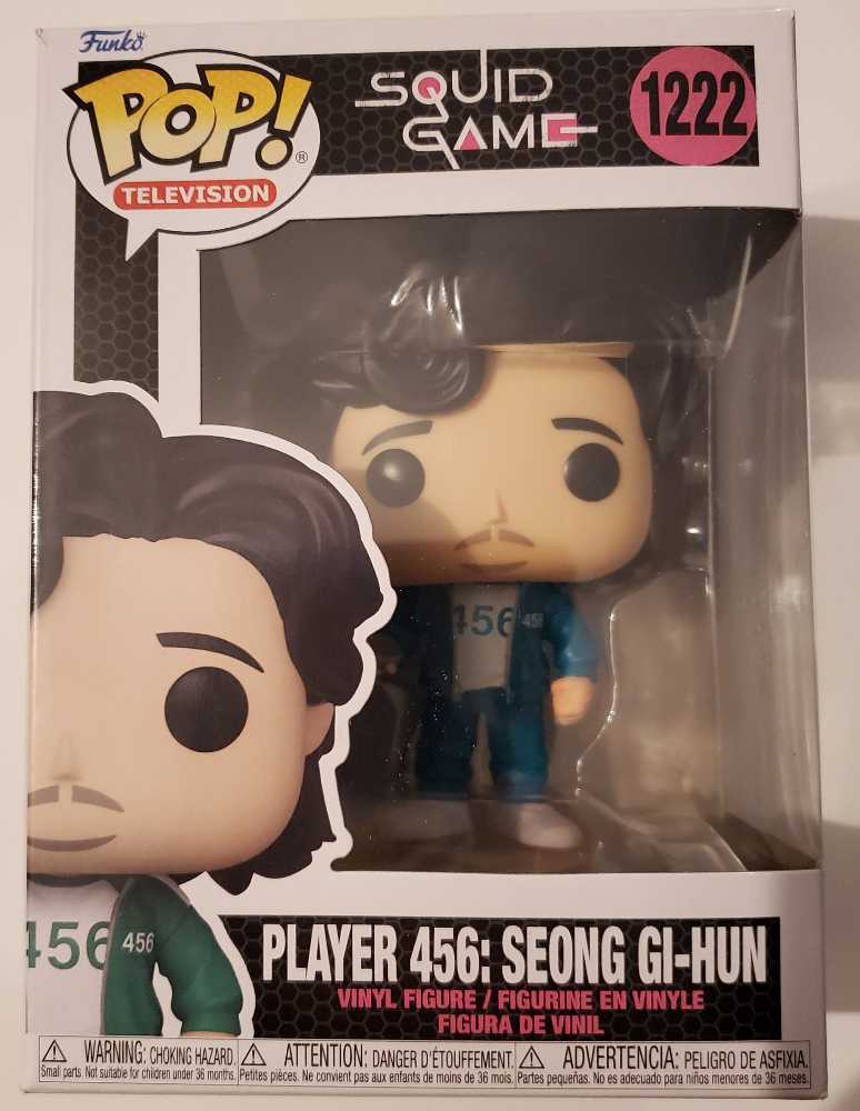 1222 Player 456: Seong Gi-hun - Squid Game - Funko (Funko Pop! Television) action figure collectible [Barcode 889698647953] - Main Image 2