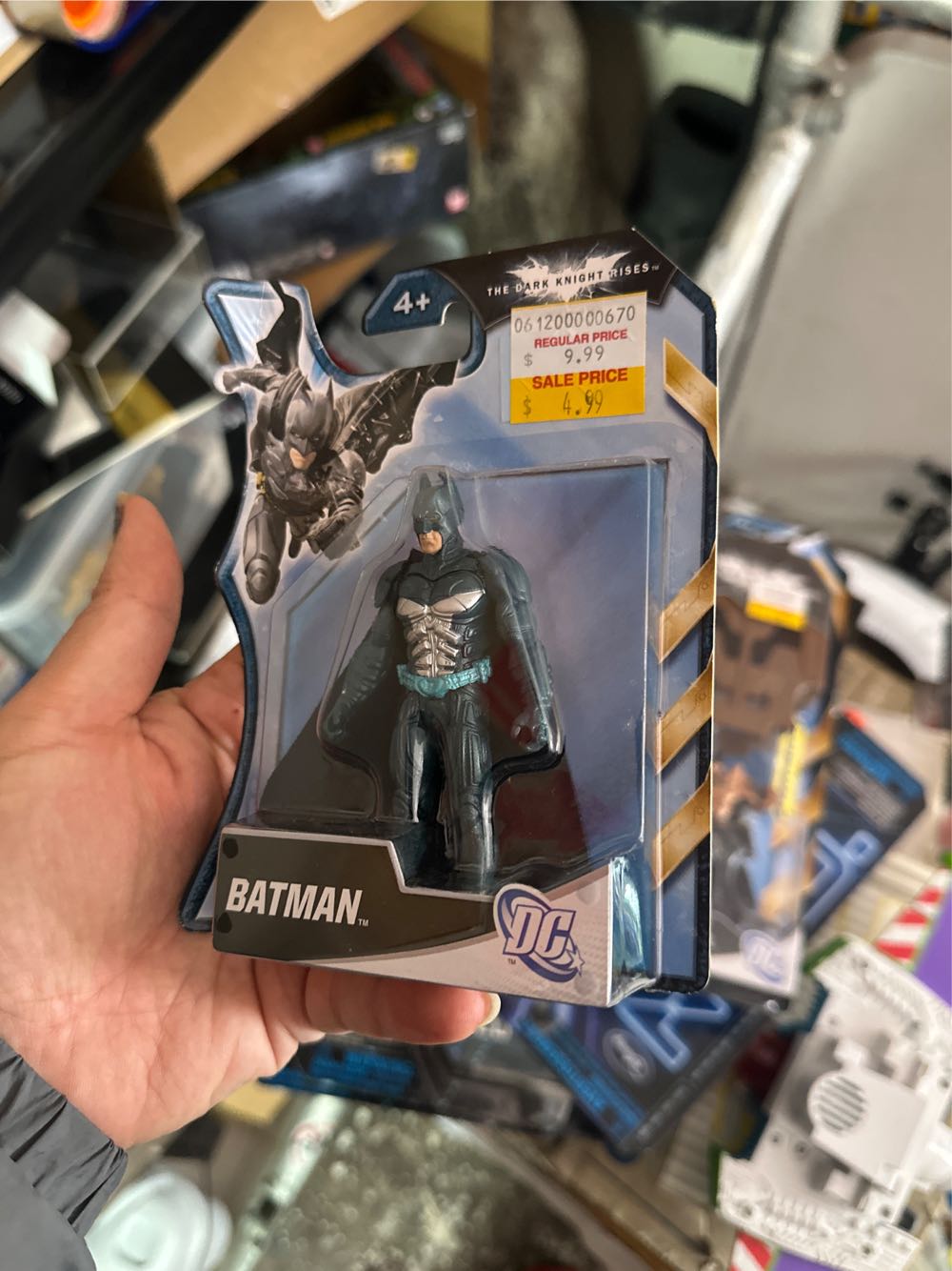 Mattel Batman Dc Batman The Dark Knight Rises Inch 4 Green Armor New 3.75” 4” Package Y1457 Blue In Loose Of  action figure collectible [Barcode 746775194123] - Main Image 3
