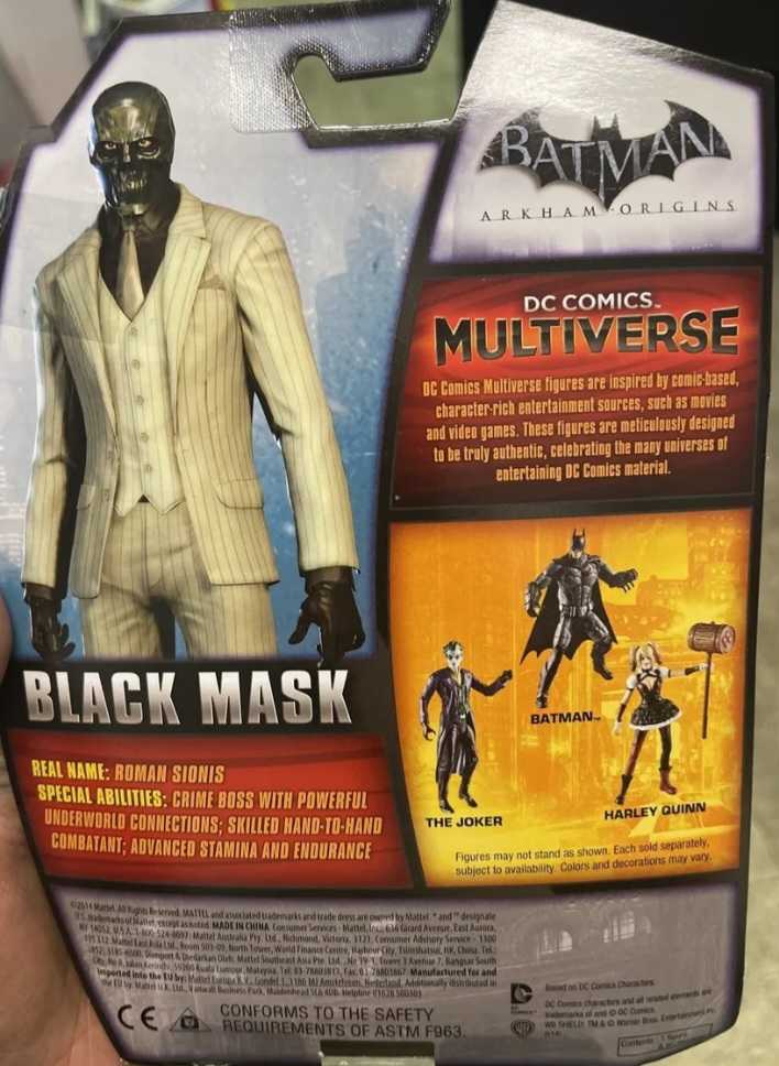 DC Comics Multiverse Arkham Origins Black Mask - Mattel (Dc Comics Multiverse) action figure collectible - Main Image 2