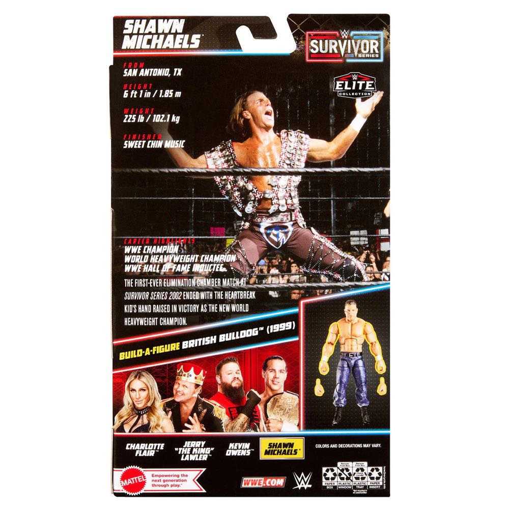 WWE Shawn Michaels- Survivor Series Elite - Mattel (WWE Elite Survivor Series 6) action figure collectible [Barcode 194735154289] - Main Image 2